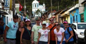 Group tour in Apeneca, El Salvador